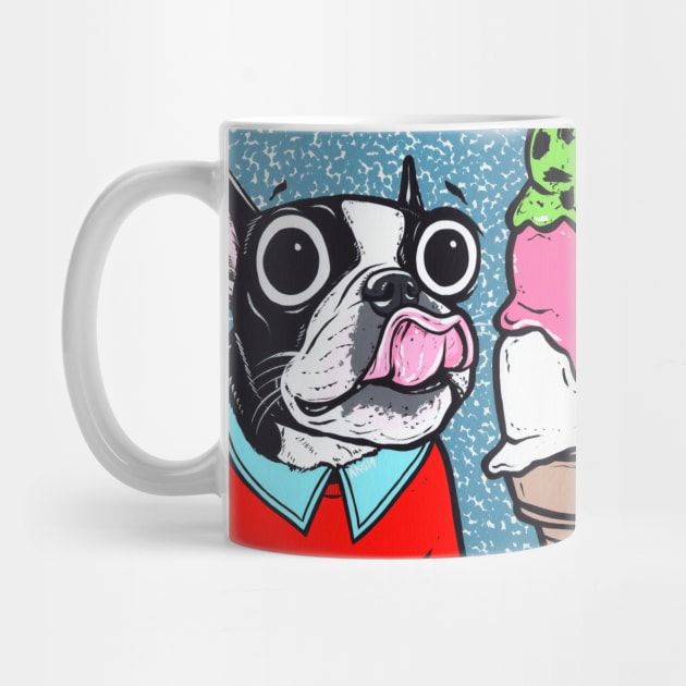 Boston Terrier Ice Cream by turddemon